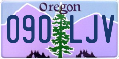 OR license plate 090LJV