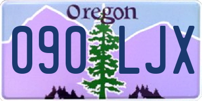 OR license plate 090LJX