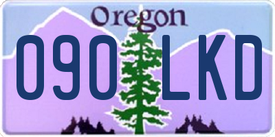 OR license plate 090LKD