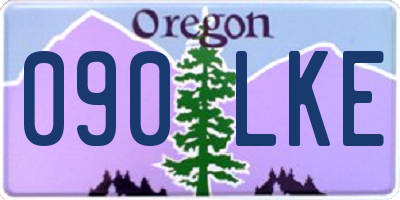 OR license plate 090LKE