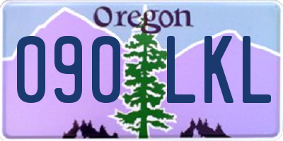 OR license plate 090LKL
