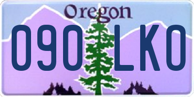 OR license plate 090LKO