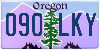 OR license plate 090LKY