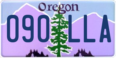 OR license plate 090LLA