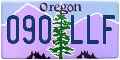 OR license plate 090LLF