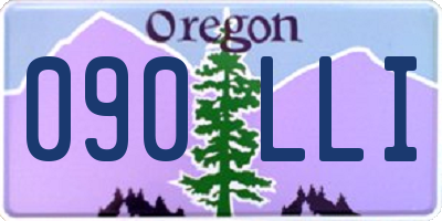 OR license plate 090LLI