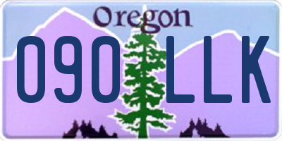 OR license plate 090LLK
