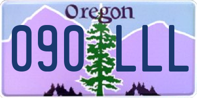 OR license plate 090LLL