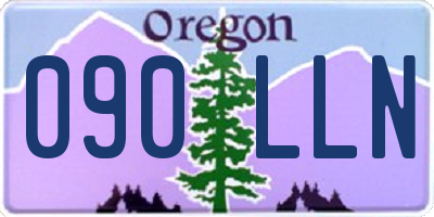 OR license plate 090LLN