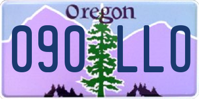 OR license plate 090LLO