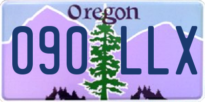 OR license plate 090LLX