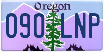 OR license plate 090LNP
