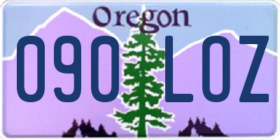 OR license plate 090LOZ