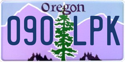 OR license plate 090LPK