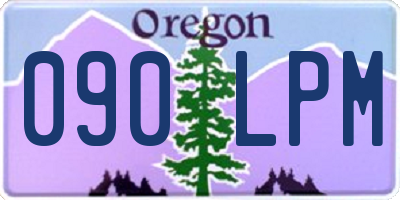 OR license plate 090LPM
