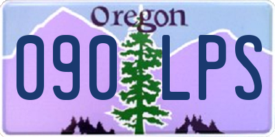 OR license plate 090LPS