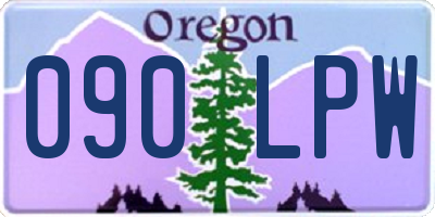 OR license plate 090LPW
