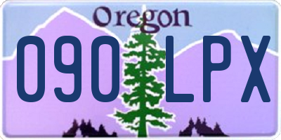 OR license plate 090LPX