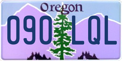 OR license plate 090LQL