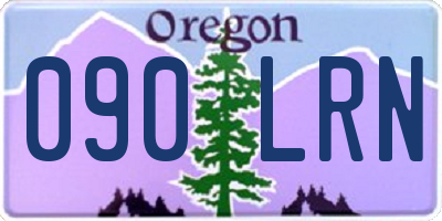 OR license plate 090LRN