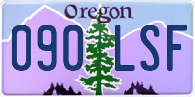 OR license plate 090LSF