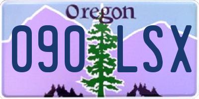 OR license plate 090LSX