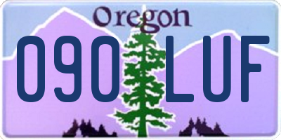 OR license plate 090LUF