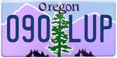 OR license plate 090LUP