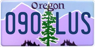 OR license plate 090LUS