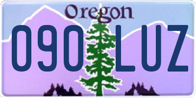 OR license plate 090LUZ