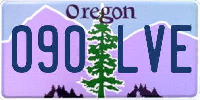 OR license plate 090LVE