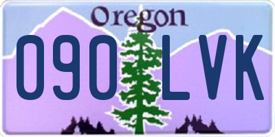 OR license plate 090LVK