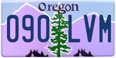 OR license plate 090LVM