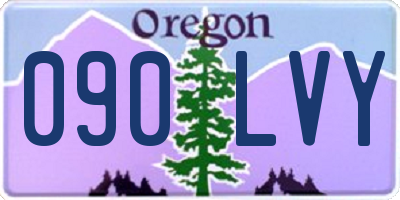 OR license plate 090LVY