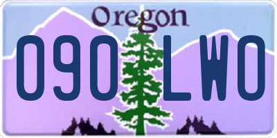 OR license plate 090LWO