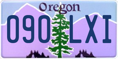 OR license plate 090LXI