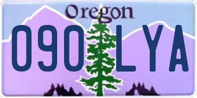 OR license plate 090LYA