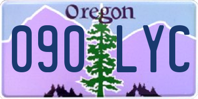 OR license plate 090LYC