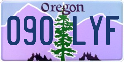 OR license plate 090LYF