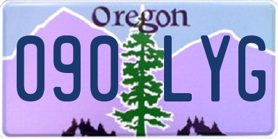 OR license plate 090LYG