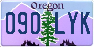 OR license plate 090LYK