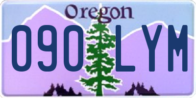 OR license plate 090LYM