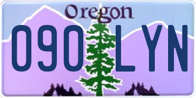 OR license plate 090LYN