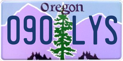 OR license plate 090LYS