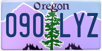 OR license plate 090LYZ