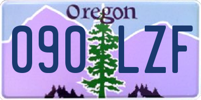 OR license plate 090LZF