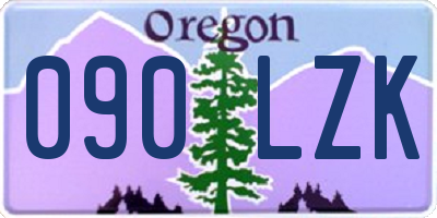 OR license plate 090LZK