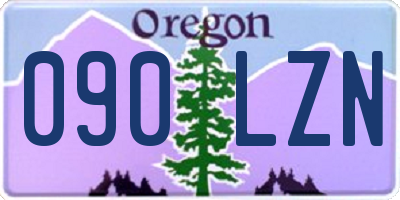 OR license plate 090LZN