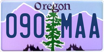 OR license plate 090MAA
