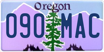 OR license plate 090MAC